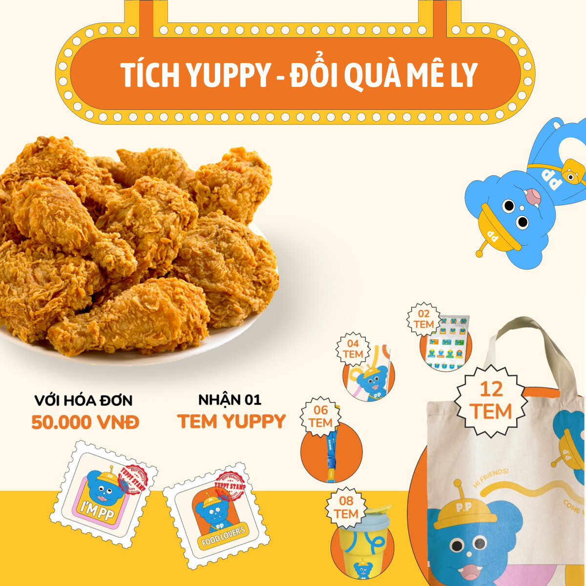 TÍCH TEM YUPPY - ĐỔI MERCHANDISE XINH MÊ LY